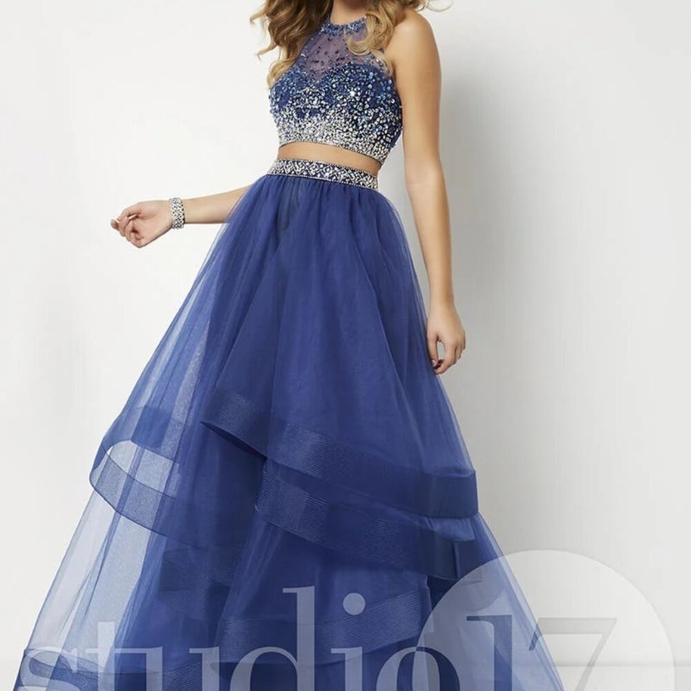 NWT Studio 17, sz 6, 2-piece, Navy Blue